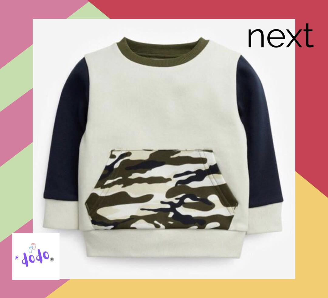 Camouflage Crew Block Sweatshirt