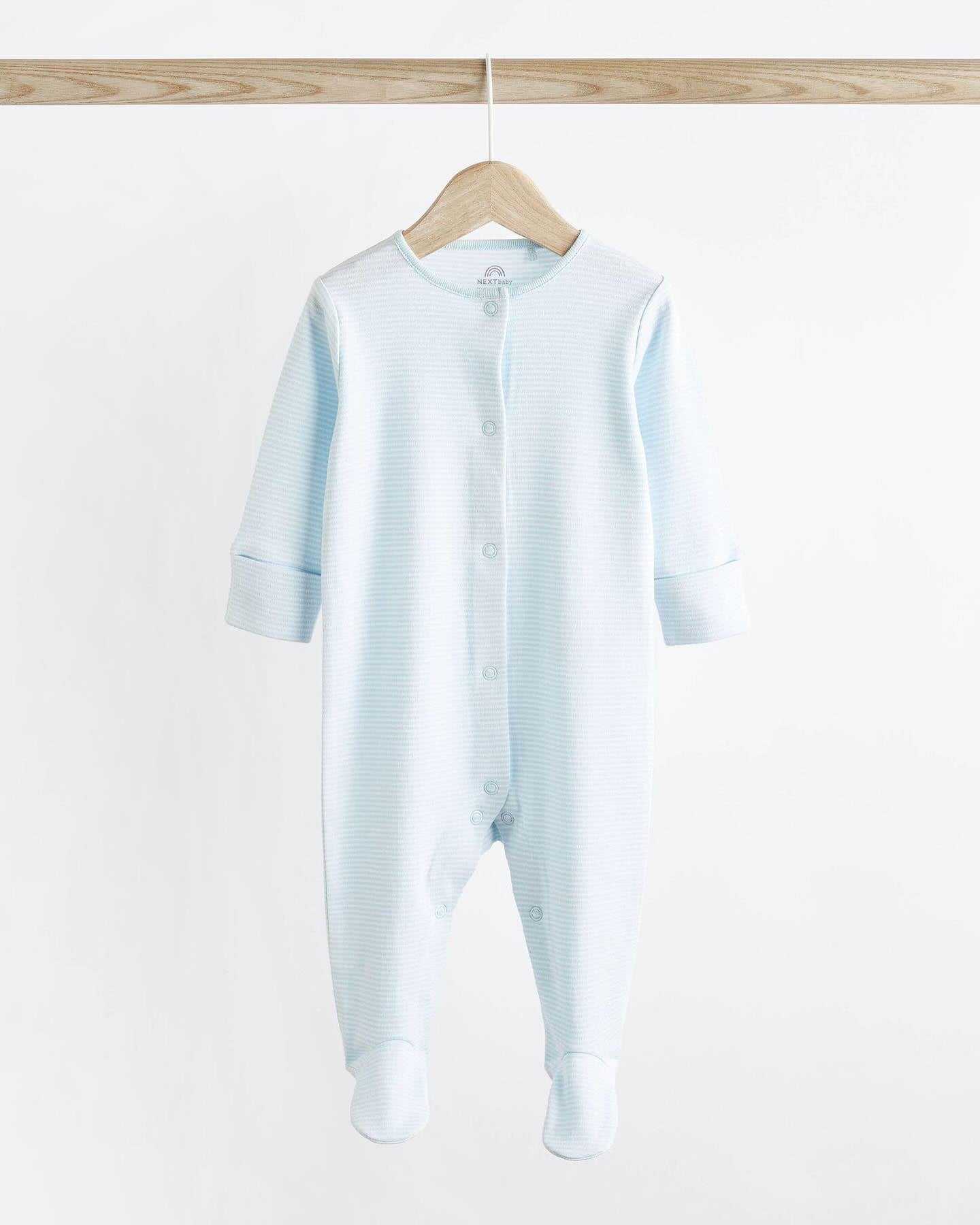 Blue Elephant Sleepsuit 4 Pack