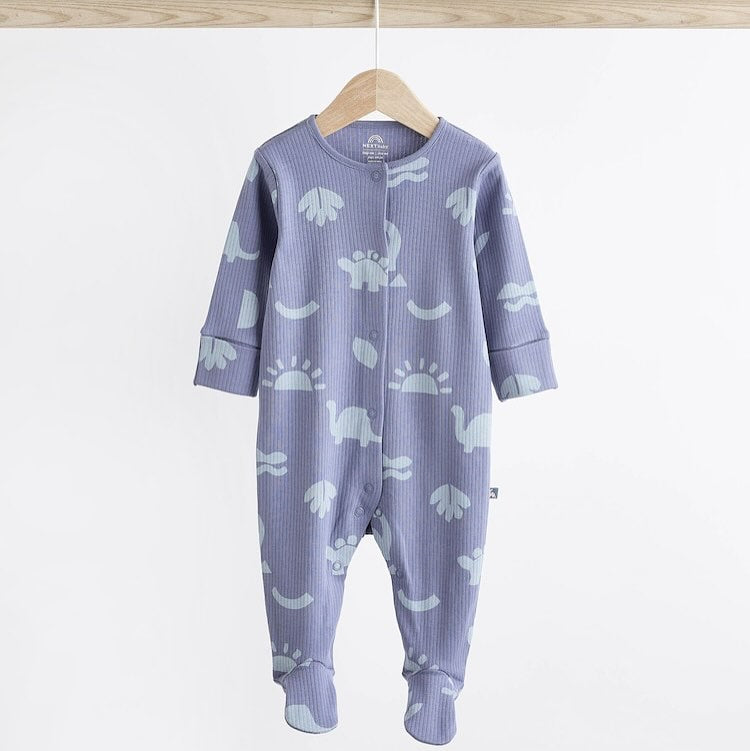 Blue Dino Sleepsuit 3 Pack