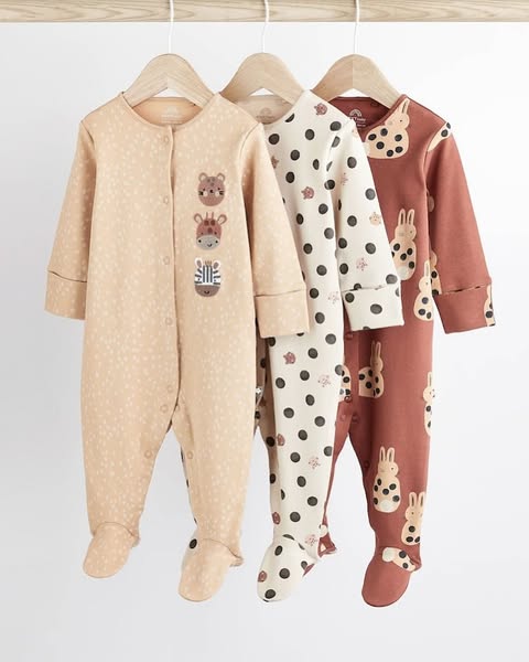 Neutral Character Sleepsuit 3 Pack