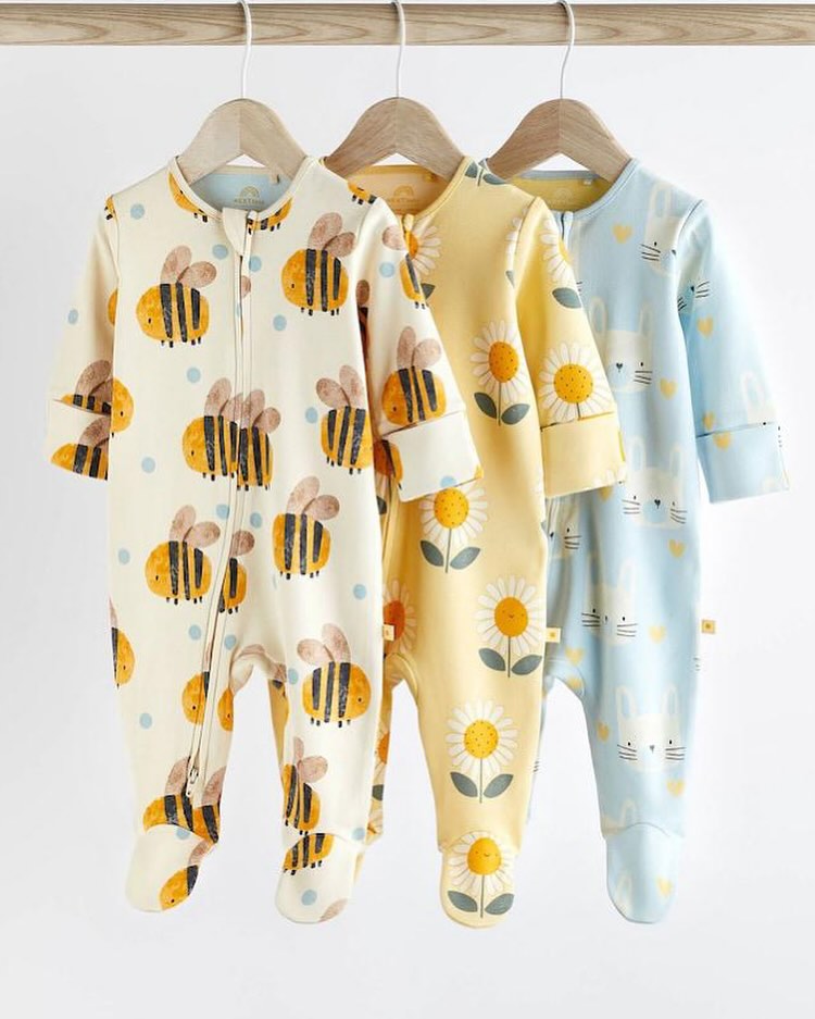 Bee Sleepsuit 3 Pack