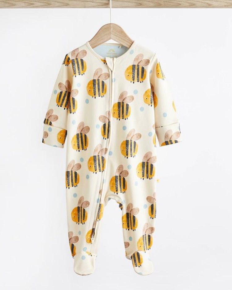 Bee Sleepsuit 3 Pack