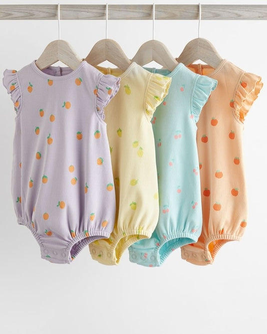 Multi Bloomer Rompers 4 Pack Set