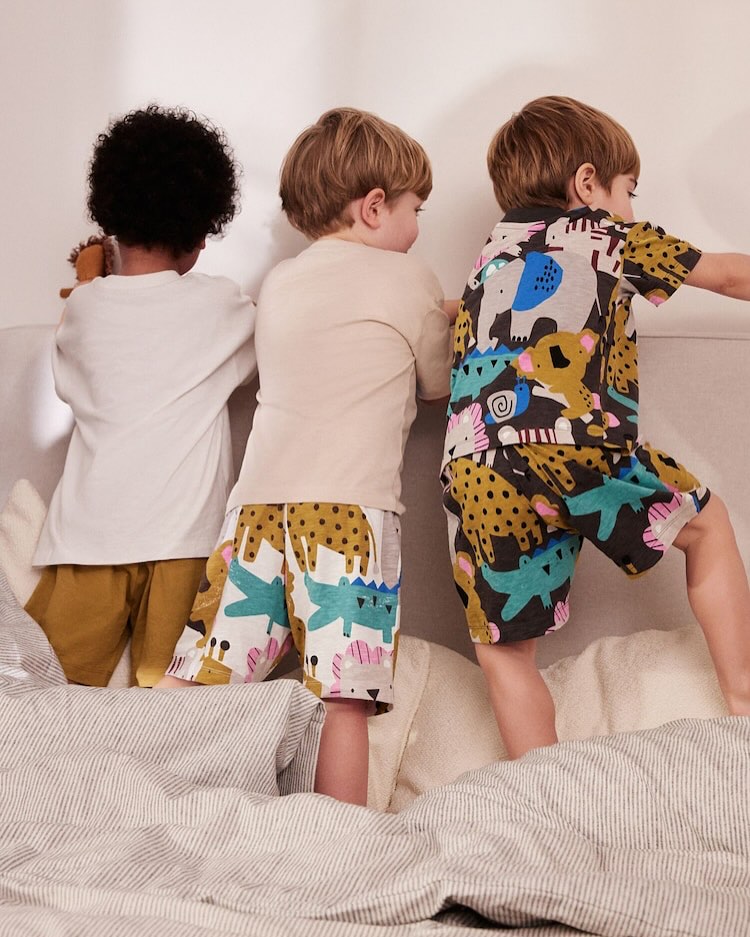 Animals Oversized Shirt & Shorts 3 Pack Set