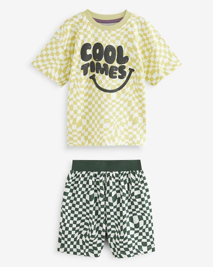 Smiley Shirt & Shorts 3 Pack Set