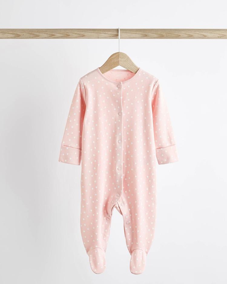 Pink Bear Sleepsuit 3 Pack