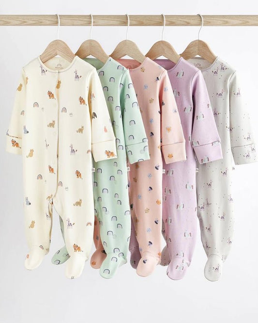 Multi Character Sleepsuit 5 Pack