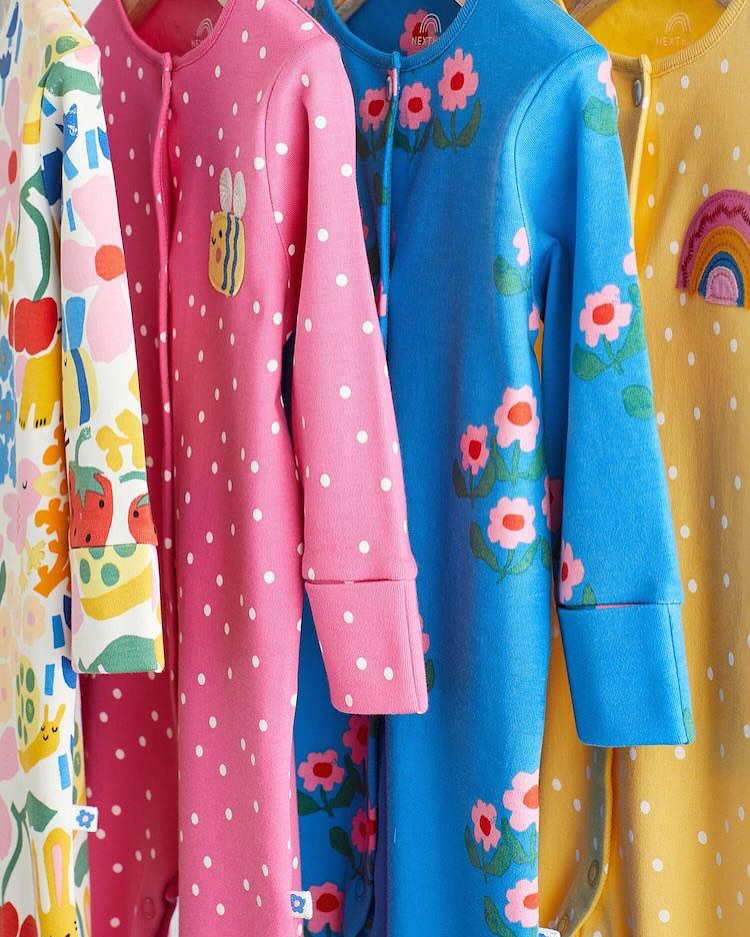 Multi Bright floral Sleepsuit 4 Pack