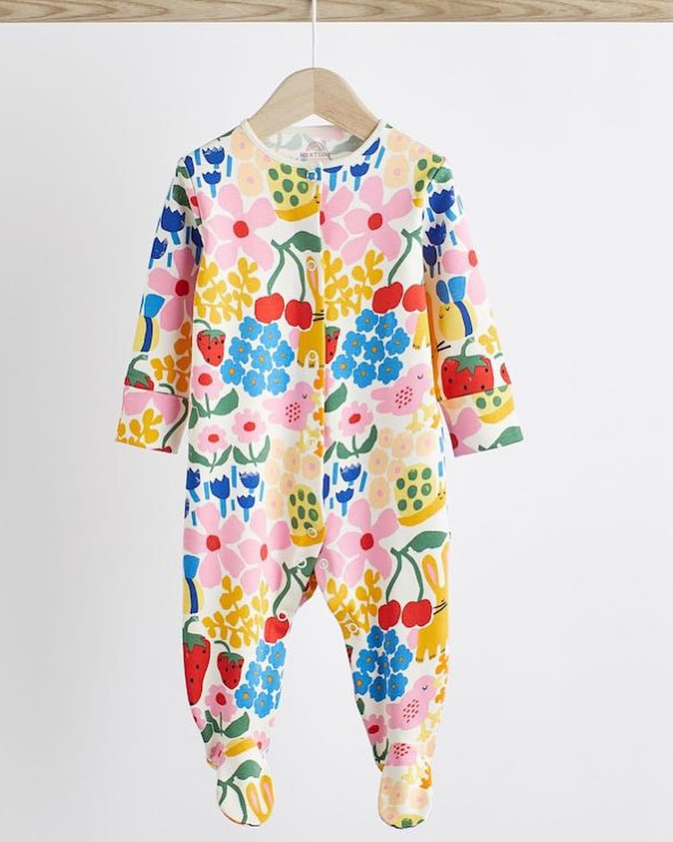 Multi Bright floral Sleepsuit 4 Pack