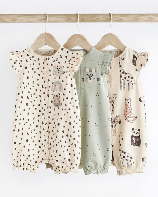 Multi Characters Rompers 3 Pack Set