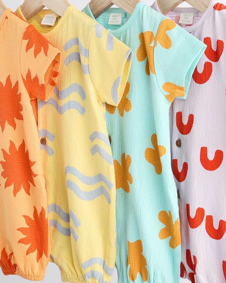 Multi Rompers 4 Pack
