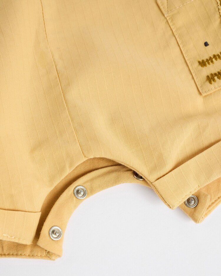 Yellow Lion Dungarees & Bodysuit Set