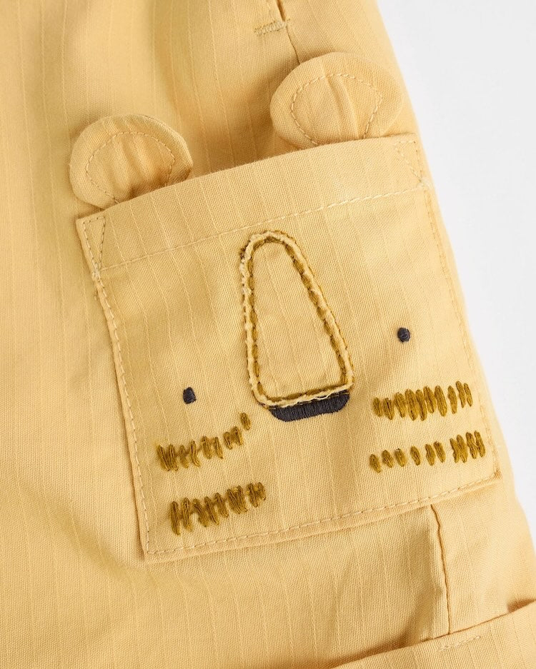 Yellow Lion Dungarees & Bodysuit Set