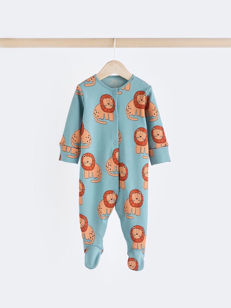 Lion sleepsuit pack of 3