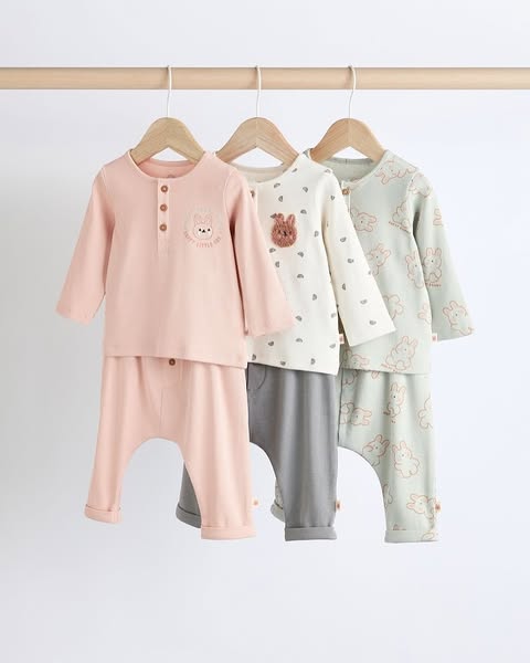 Sage Green Top & Leggings 6 Pack Set