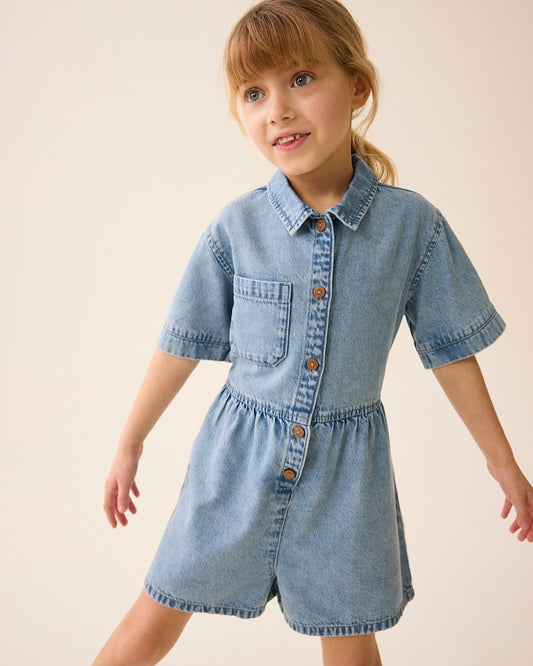 Blue Denim Playsuit
