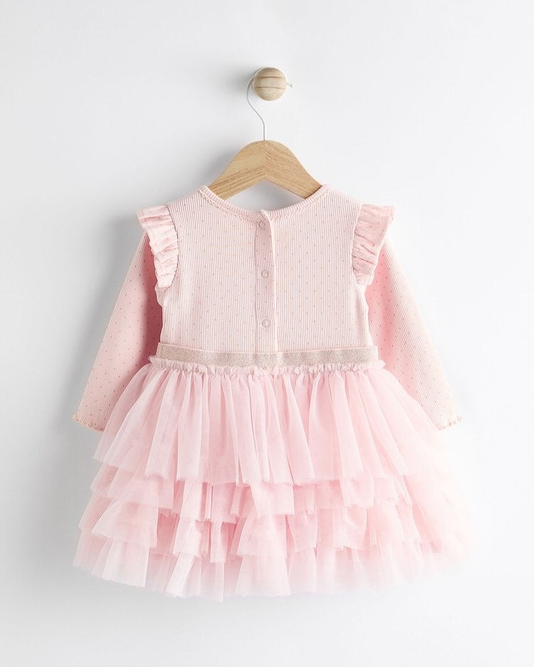 Pink Mesh Tutu Dress