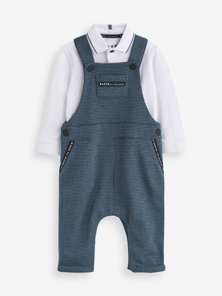 Tedbaker Navy Polo & Dungarees Set