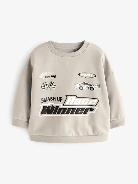 Stone Cement Motorsport Crew Neck Sweatshirt