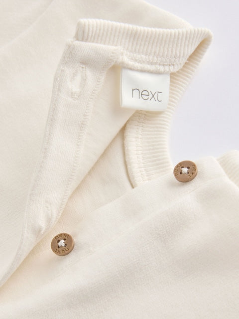 White Twofer Mesh Baby Dress