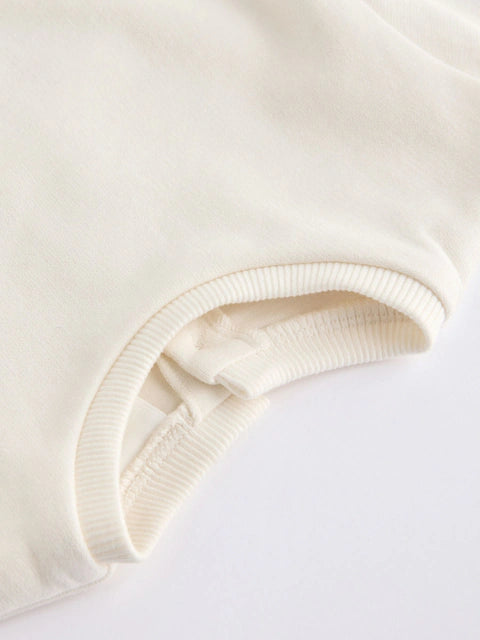 White Twofer Mesh Baby Dress