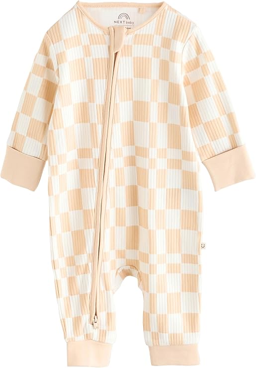 Brown Multi footless Sleepsuit 5 pack