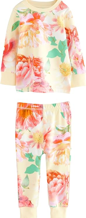Blue/yellow Floral Pyjamas 3 Pack