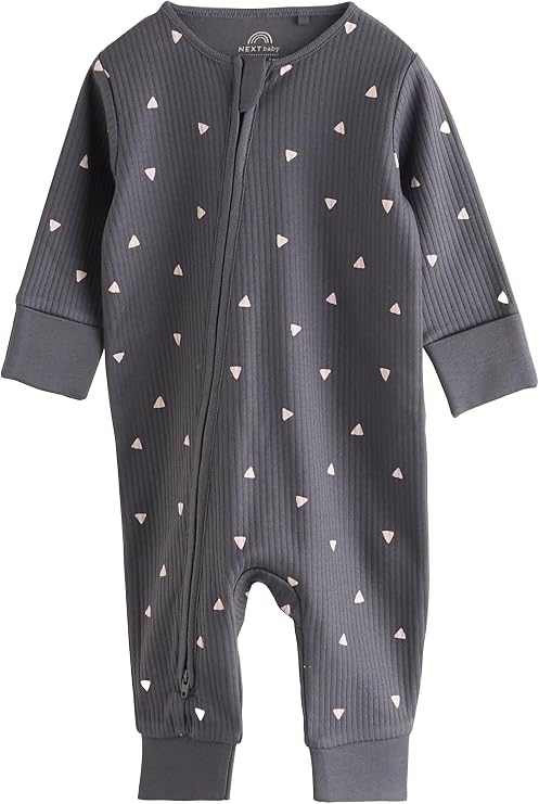 Brown Multi footless Sleepsuit 5 pack