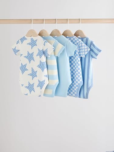 Blue Star Short Sleeves bodysuit 5 Pack