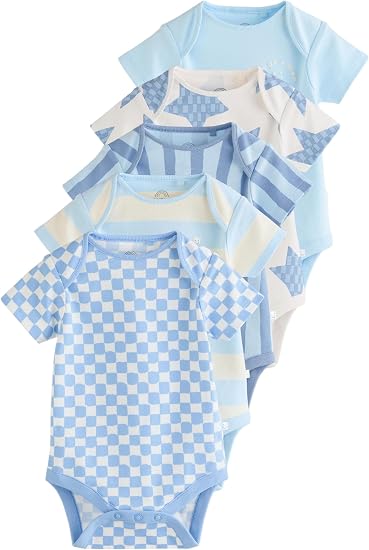 Blue Star Short Sleeves bodysuit 5 Pack