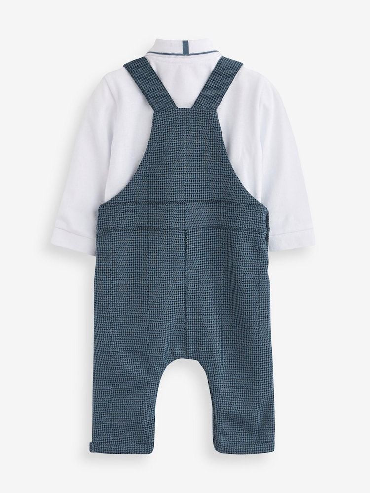 Tedbaker Navy Polo & Dungarees Set