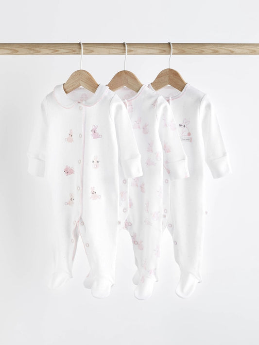 Bunny Sleepsuit 3 Pack