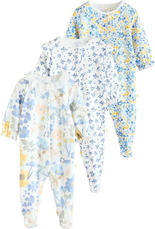 Floral Sleepsuit 3 Pack
