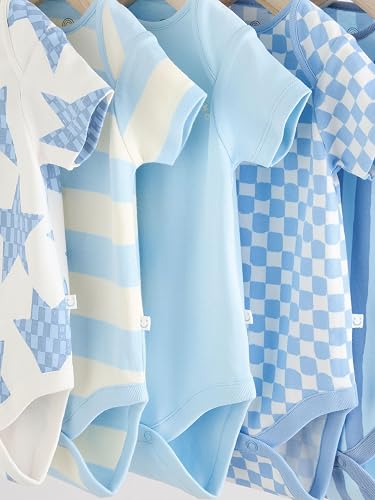 Blue Star Short Sleeves bodysuit 5 Pack