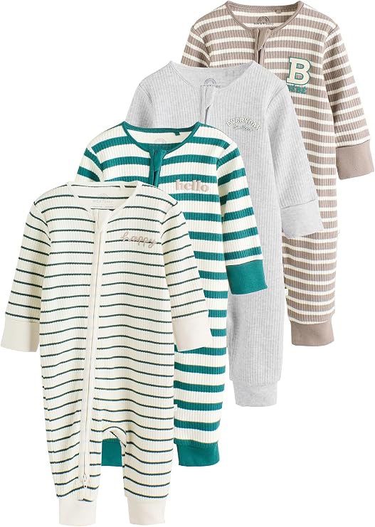 Stripe Sleepsuit 4 Pack