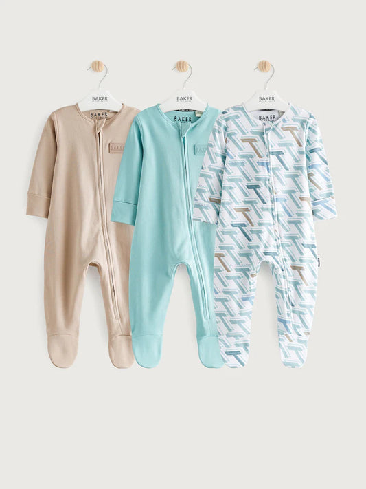 Baker by Ted Baker Sleepsuits 3 Pack