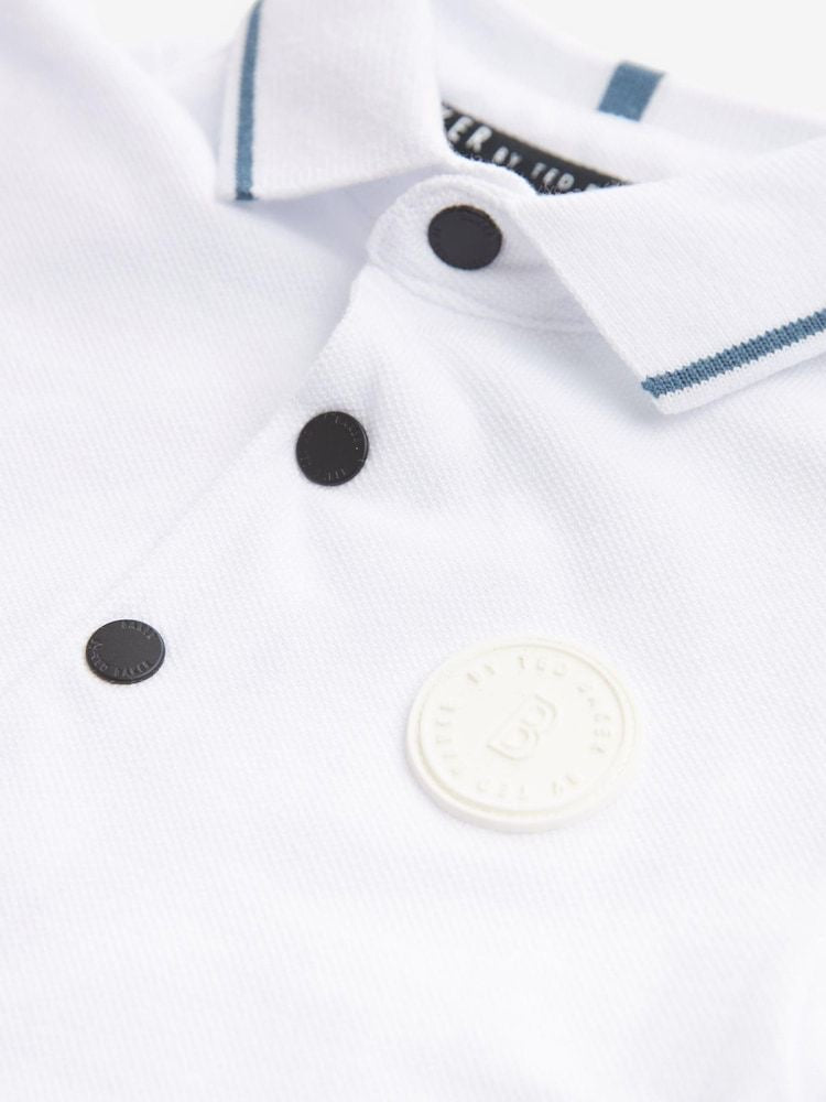 Tedbaker Navy Polo & Dungarees Set