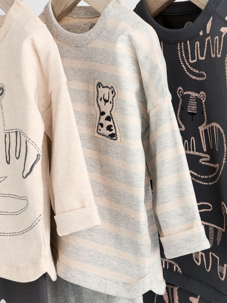 Lion Applique Shirt & trousers 6pc Set