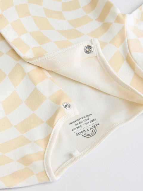 Monochrome Printed Baby Sleepsuits 5 Pack