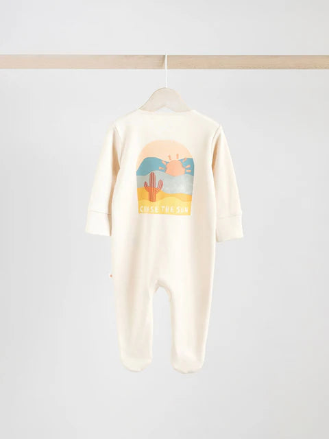 Minerals Baby Two Way Zip Sleepsuits 4 Pack