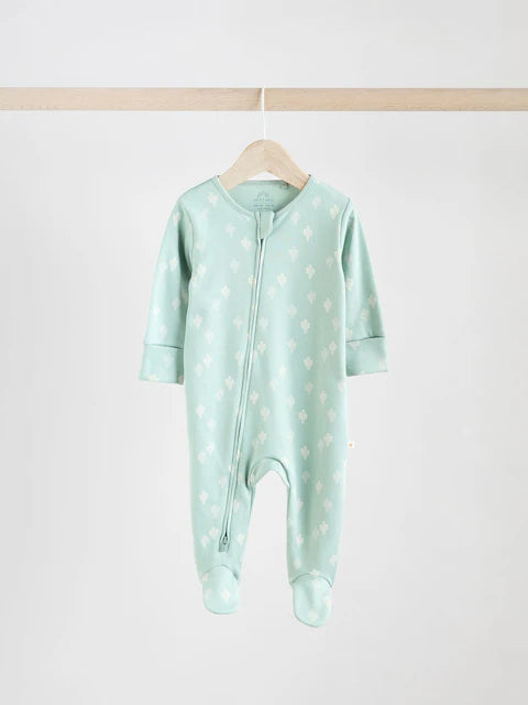 Minerals Baby Two Way Zip Sleepsuits 4 Pack