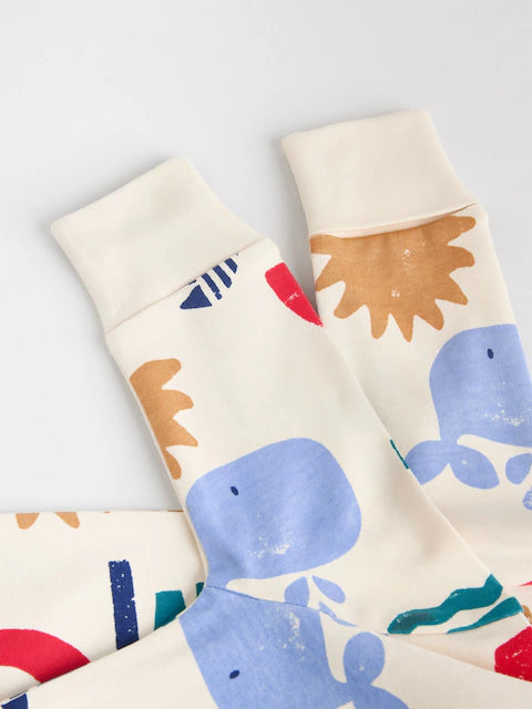 Red/Blue Two Way Zip Baby Sleepsuits 3 Pack