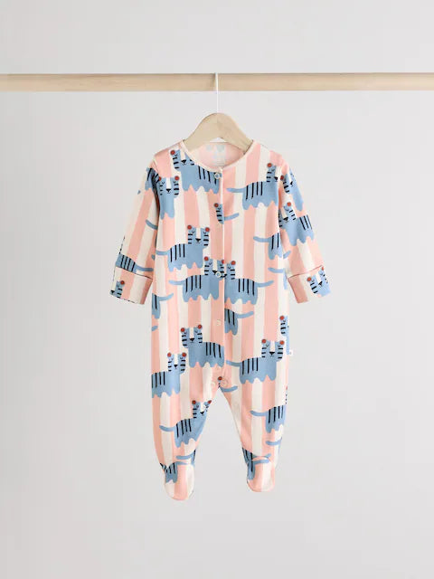 Navy Baby Sleepsuits 3 Pack