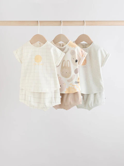 Scandi Character T-Shirt and Shorts Set 6 Piece