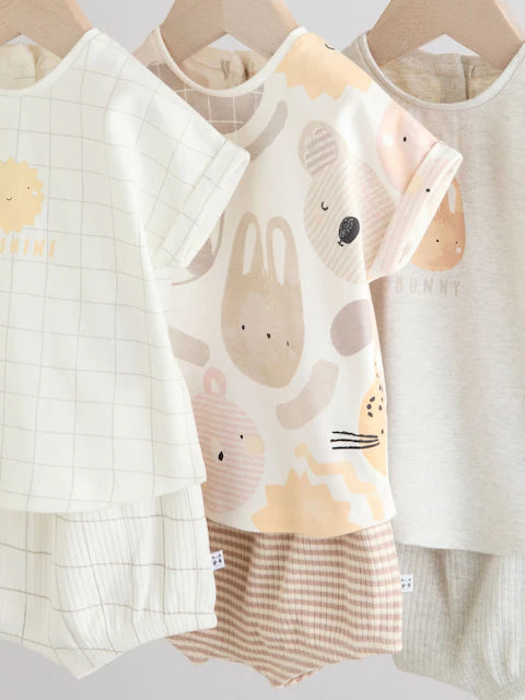Scandi Character T-Shirt and Shorts Set 6 Piece