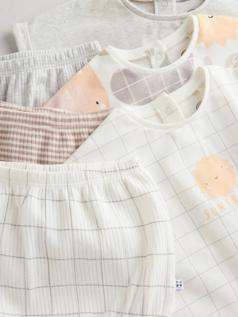Scandi Character T-Shirt and Shorts Set 6 Piece