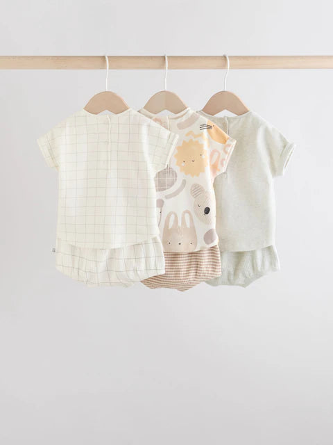 Scandi Character T-Shirt and Shorts Set 6 Piece