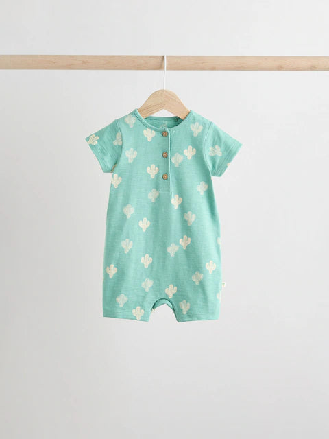 Minerals 100% Cotton Baby Rompers 4 Pack