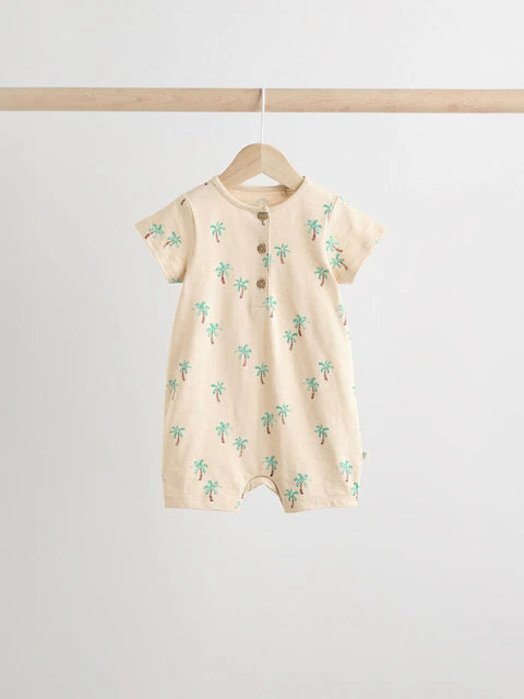 Minerals 100% Cotton Baby Rompers 4 Pack