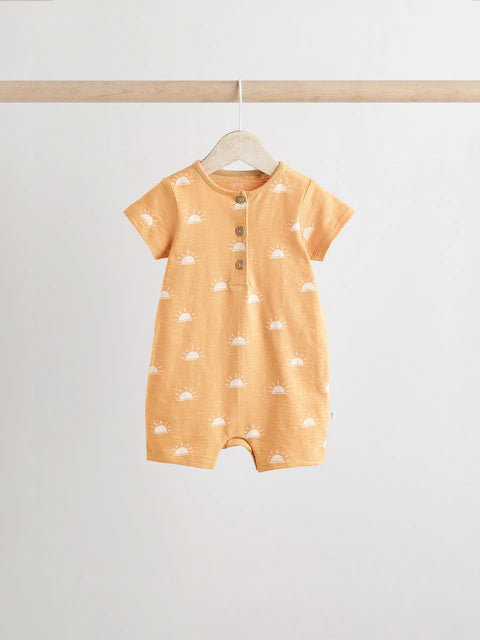 Minerals 100% Cotton Baby Rompers 4 Pack